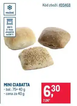 Makro MINI CIABATTA nabídka