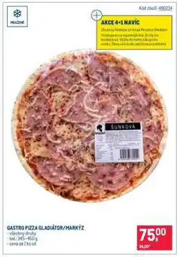 Makro GASTRO PIZZA GLADIÁTOR/MARKÝZ nabídka