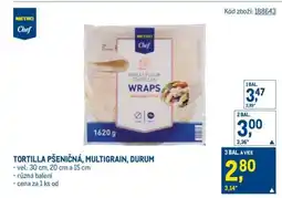 Makro TORTILLA PŠENIČNÁ, MULTIGRAIN, DURUM nabídka