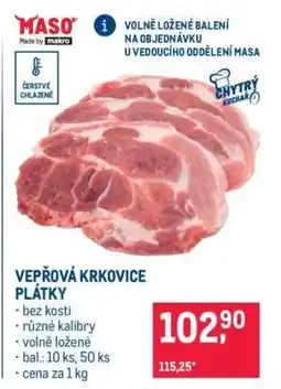 Makro Vepřová krkovice plátky nabídka