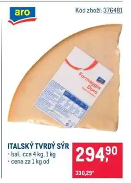 Makro Italský tvrdý sýr nabídka