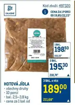 Makro Hotová jídla nabídka