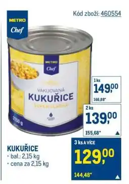 Makro Kukuřice nabídka