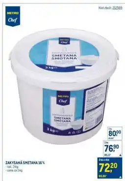 Makro Zakysaná smetana 16% nabídka