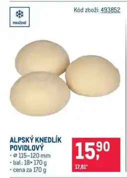 Makro ALPSKÝ KNEDLÍK POVIDLOVÝ nabídka