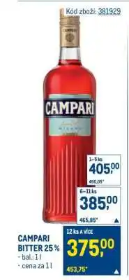 Makro Campari Bitter 25 % nabídka