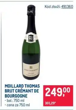 Makro MOILLARD-THOMAS BRUT CRÉMANT DE BOURGOGNE nabídka