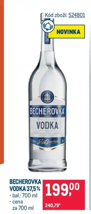 BECHEROVKA VODKA 37,5 %
