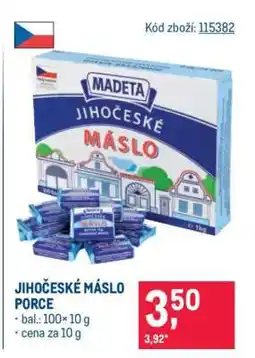 Makro JIHOČESKÉ MÁSLO PORCE nabídka