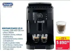 Makro KÁVOVAR ECAM12.121.B nabídka