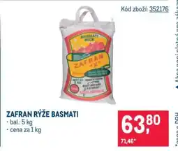 Makro ZAFRAN RÝŽE BASMATI nabídka