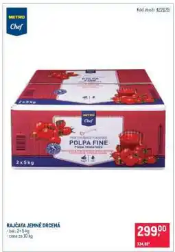 Makro Rajčata jemně drcená nabídka