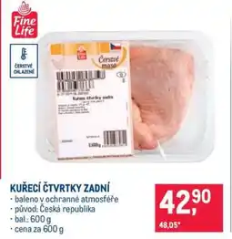 Makro Kuřecí čtvrtky zadní nabídka
