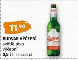 Terno Budvar výčepní nabídka