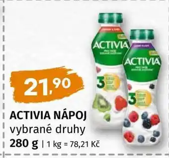 ACTIVIA NÁPOJ vybrané druhy