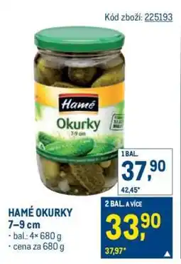 Makro Hamé okurky nabídka