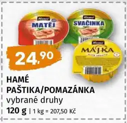 Terno HAMÉ PAŠTIKA/POMAZÁNKA nabídka