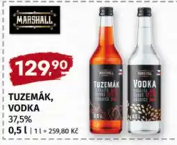 Terno TUZEMÁK, VODKA nabídka