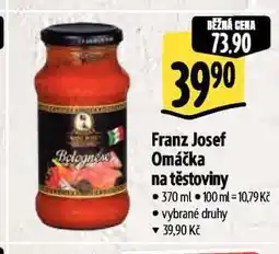 Albert Franz josef kaiser omáčka na těstoviny nabídka