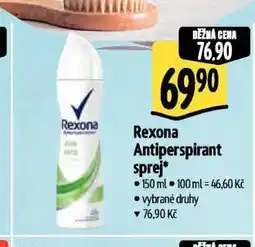 Albert Rexona antiperspirant nabídka
