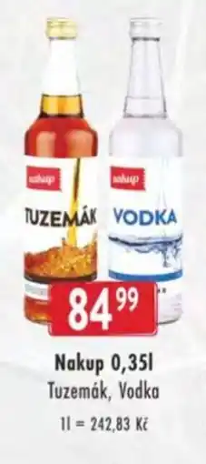 Astur&Qanto Nakup Tuzemák, Vodka nabídka