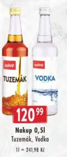 Astur&Qanto Nakup Tuzemák, Vodka nabídka