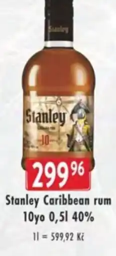 Astur&Qanto Stanley Caribbean rum 10yo 40% nabídka