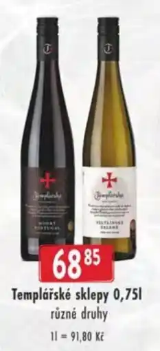 Astur&Qanto Templářské sklepy nabídka