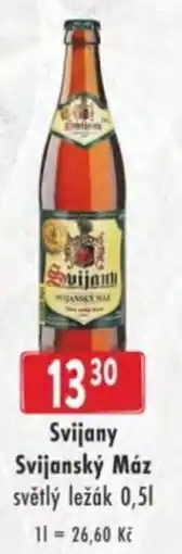 Astur&Qanto Svijany Svijanský Máz světlý ležák nabídka