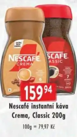 Astur&Qanto Nescafé instantní káva Crema, Classic nabídka