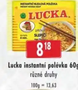 Astur&Qanto Lucka instantní polévka nabídka