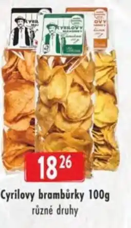 Astur&Qanto Cyrilovy brambůrky nabídka