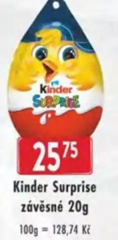 Astur&Qanto Kinder Surprise závěsné nabídka
