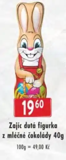 Astur&Qanto Zajíc dutá figurka z mléčné čokolády nabídka