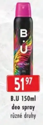 Astur&Qanto B.U deo spray nabídka