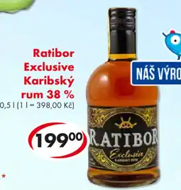 CBA Ratibor Exclusive Karibský rum 38 % nabídka