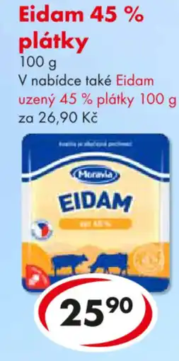 CBA Eidam 45 % plátky nabídka