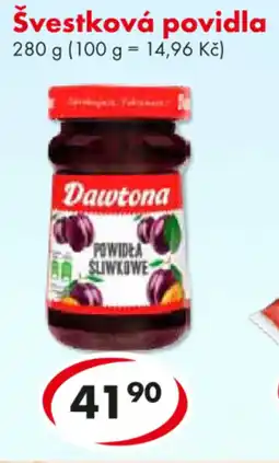 CBA Dawtona Švestková povidla nabídka