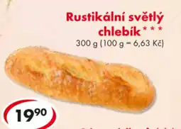 CBA Rustikální světlý chlebík nabídka