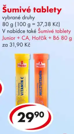 CBA Šumivé tablety nabídka