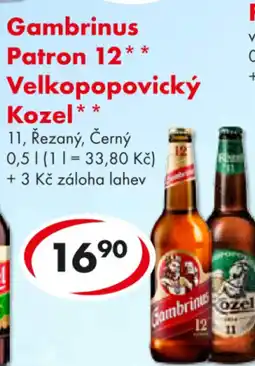CBA Gambrinus Patron 12* Velkopopovický Kozel nabídka