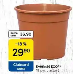 Tesco Květináč ECO, 19 cm, plastový nabídka