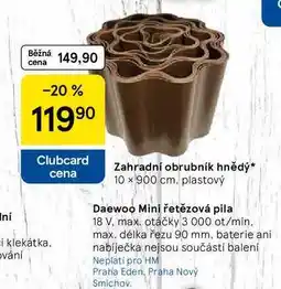 Tesco Zahradní obrubník hnědý, 10 x 900 cm. plastový nabídka