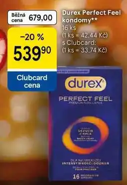 Tesco Durex Perfect Feel kondomy, 16 ks nabídka