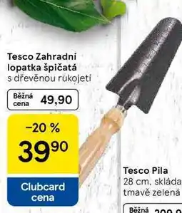 Tesco Tesco Zahradní lopatka špičatá s dřevěnou rukojetí nabídka