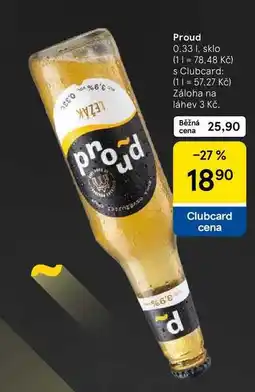 Tesco Proud, 0.33 l, sklo nabídka