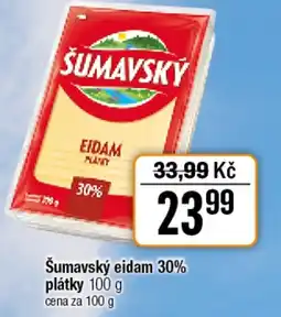 TEMPO Šumavský eidam 30% plátky nabídka