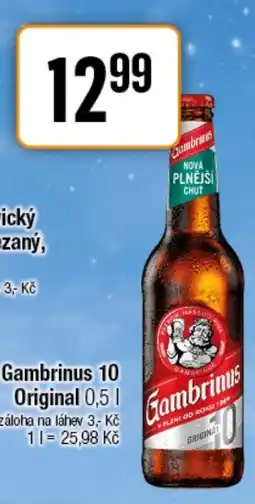 TEMPO Pivo Gambrinus 10 Original nabídka