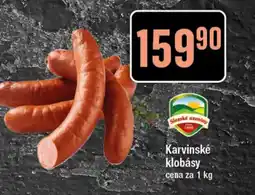 TEMPO Karvinské klobásy nabídka
