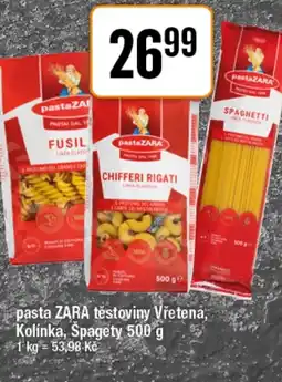 TEMPO Pasta Zara těstoviny Vřetena, Kolínka, Špagety nabídka
